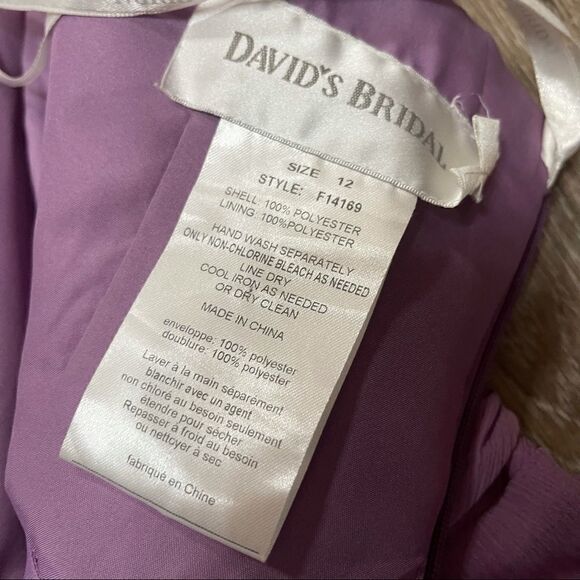 David’s Bridal Chiffon Dress with Layered Skirt Size 12 - Picture 13 of 13